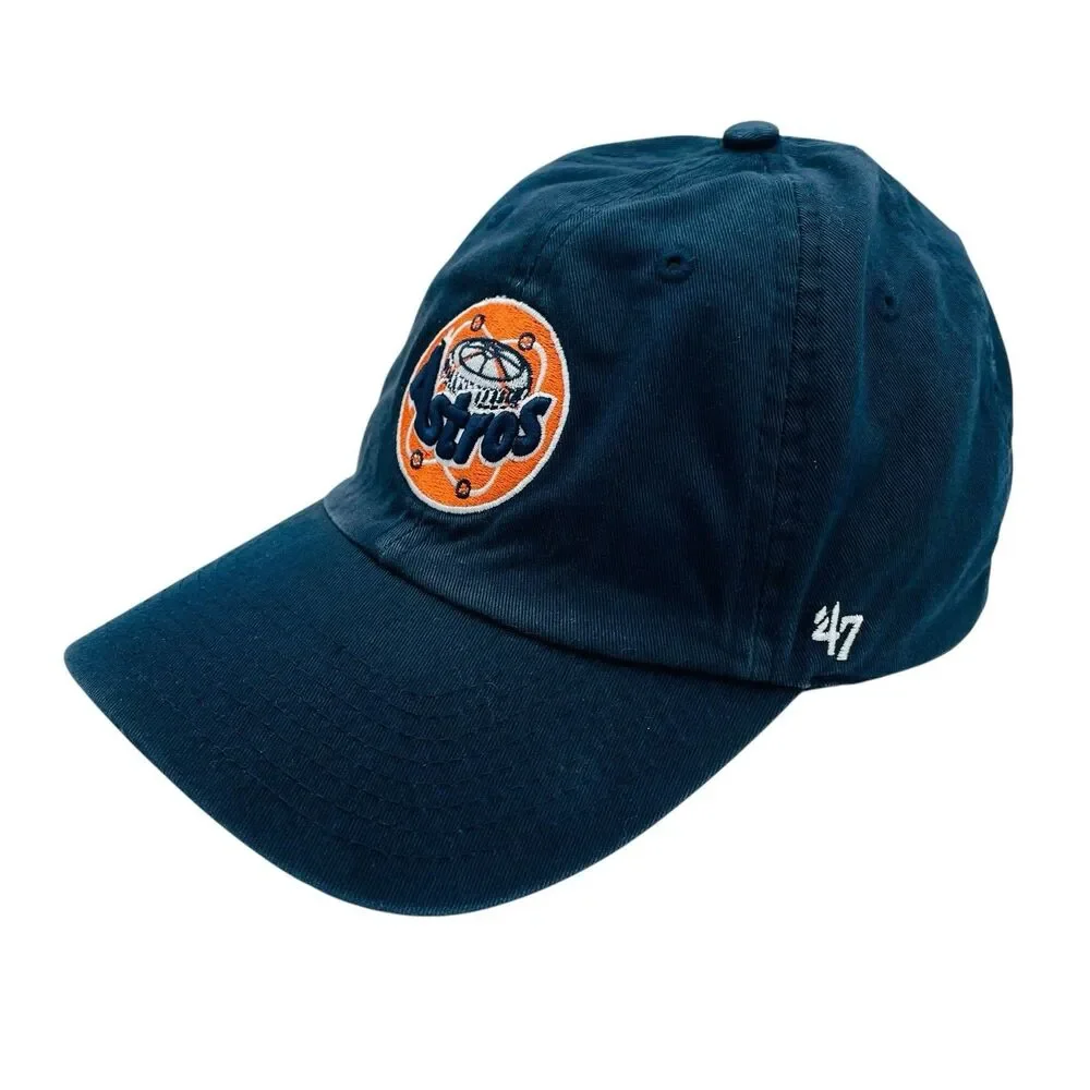 '47 Brand Houston Astros McLean Clean Up Hat Cap Navy/Cooperstown Vintage Logo